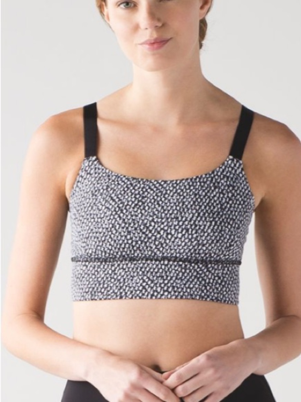 Lululemon Both Ways Sports Bra Women’s 
Medium Scatter Star Arctic Grey Black